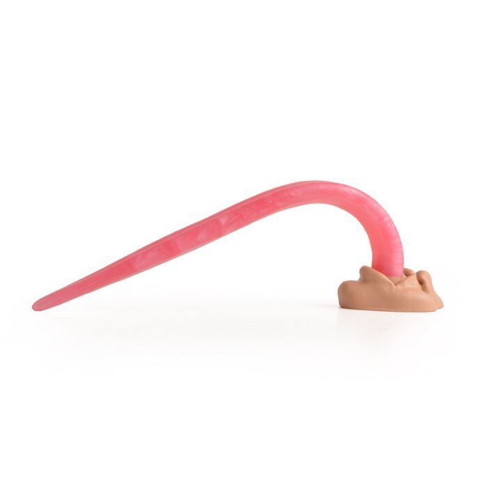 Sinnovator Tongue Lasher Platinum Silicone Urethral Sound | UberKinky